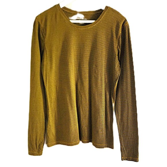 Eddie Bauer striped long sleeve active t-shirt - Picture 1 of 9